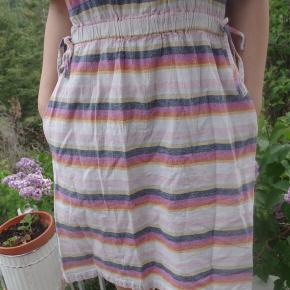 Off Shoulders Dress By Just Living Linen Blend - Picture 3 of 7